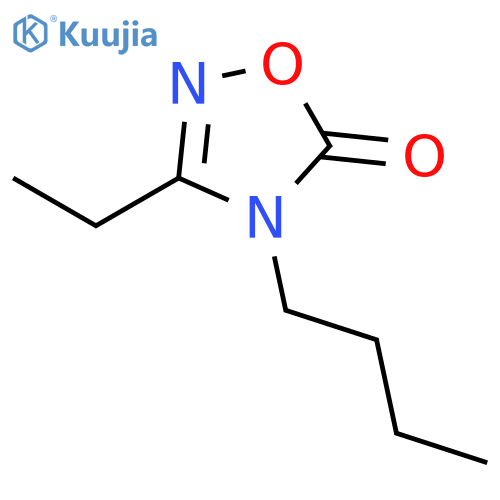 1,2,4-Oxadiazol-5(4H)-one, 4-butyl-3-ethyl- structure