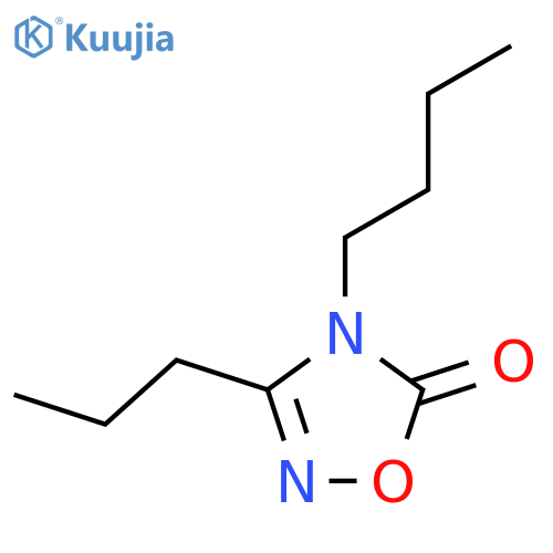 1,2,4-Oxadiazol-5(4H)-one, 4-butyl-3-propyl- structure