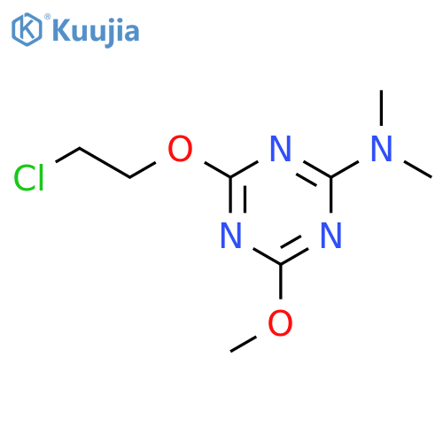 1,3,5-Triazin-2-amine, 4-(2-chloroethoxy)-6-methoxy-N,N-dimethyl- structure