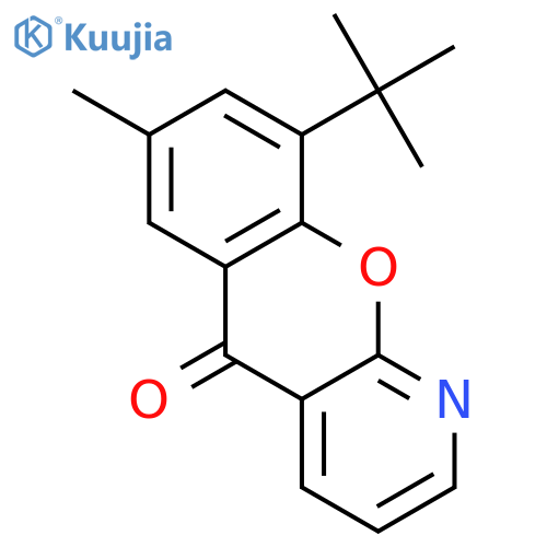 5H-[1]Benzopyrano[2,3-b]pyridin-5-one, 9-(1,1-dimethylethyl)-7-methyl- structure