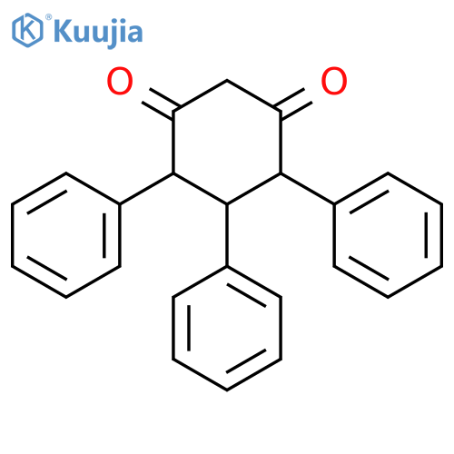 1,3-Cyclohexanedione, 4,5,6-triphenyl- structure