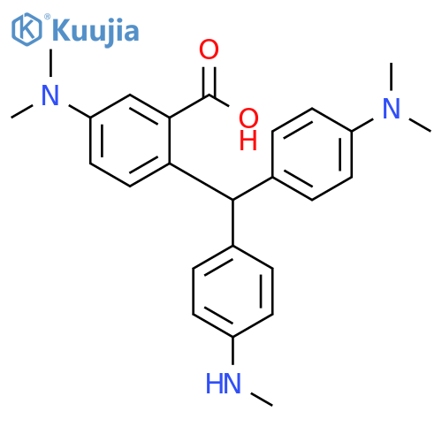 Benzoic acid,5-(dimethylamino)-2-[[4-(dimethylamino)phenyl][4-(methylamino)phenyl]methyl]- structure