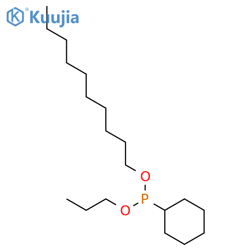 PHOSPHONOUS ACID, CYCLOHEXYL-, DECYL PROPYL ESTER structure