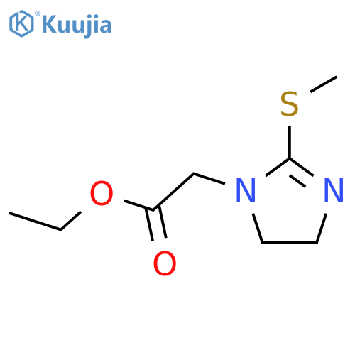 1H-Imidazole-1-acetic acid, 4,5-dihydro-2-(methylthio)-, ethyl ester structure