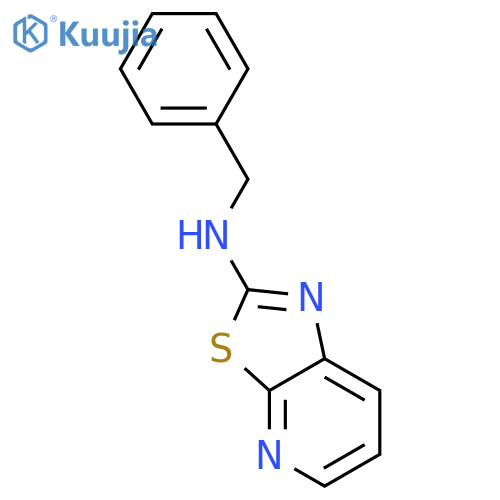 Thiazolo[5,4-b]pyridin-2-amine, N-(phenylmethyl)- structure