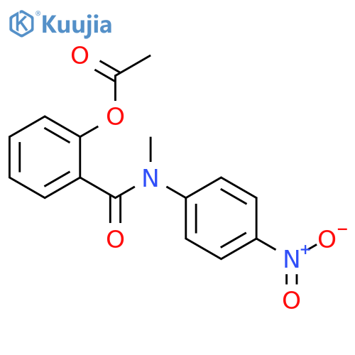 Benzamide, 2-(acetyloxy)-N-methyl-N-(4-nitrophenyl)- structure