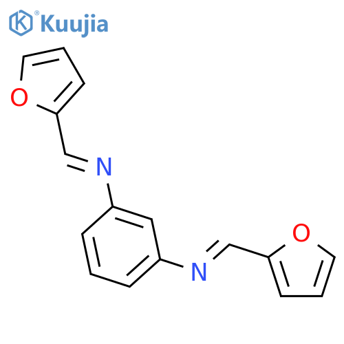 1,3-Benzenediamine, N,N'-bis(2-furanylmethylene)- structure