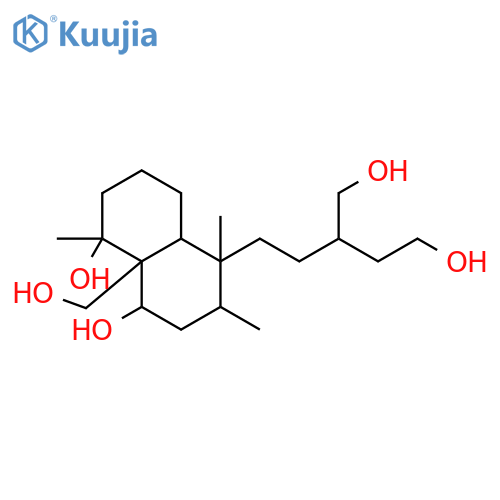 1,8-Naphthalenediol,decahydro-4-[5-hydroxy-3-(hydroxymethyl)pentyl]-8a-(hydroxymethyl)-3,4,8-trimethyl- structure