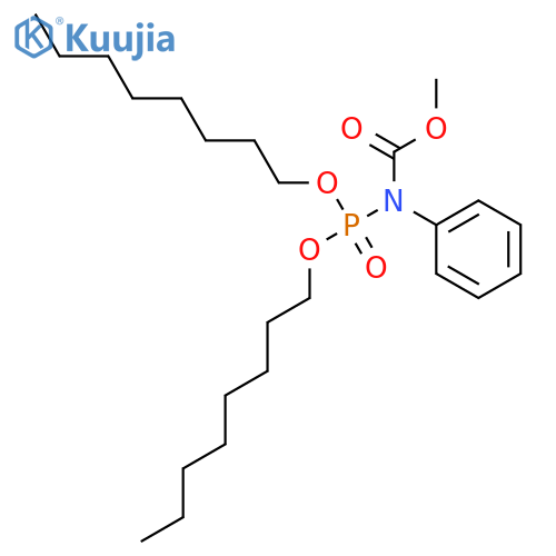 Carbamic acid, [bis(octyloxy)phosphinyl]phenyl-, methyl ester structure