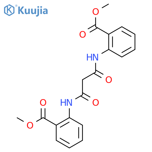 Methyl 2-[[3-(2-methoxycarbonylanilino)-3-oxopropanoyl]amino]benzoate structure