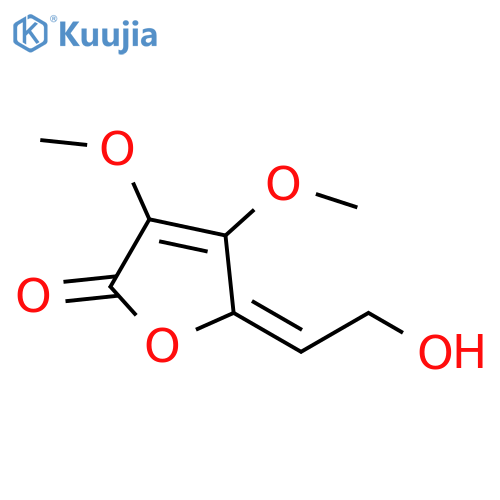 2(5H)-Furanone, 5-(2-hydroxyethylidene)-3,4-dimethoxy-, (E)- structure