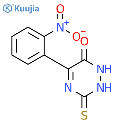 1,2,4-Triazin-6(1H)-one, 2,3-dihydro-5-(2-nitrophenyl)-3-thioxo- structure