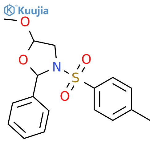 Oxazolidine, 5-methoxy-3-[(4-methylphenyl)sulfonyl]-2-phenyl- structure