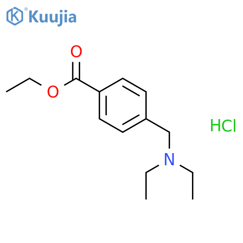 Benzoic acid, 4-[(diethylamino)methyl]-, ethyl ester, hydrochloride structure
