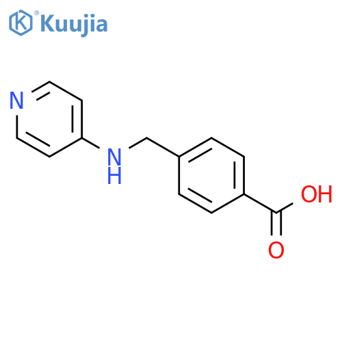 Benzoic acid, 4-[(4-pyridinylamino)methyl]- structure