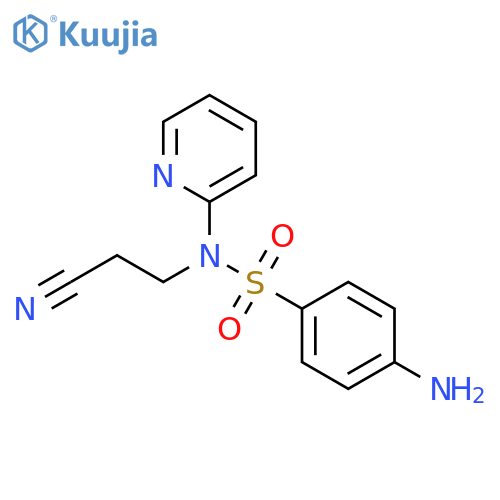 Benzenesulfonamide, 4-amino-N-(2-cyanoethyl)-N-2-pyridinyl- structure