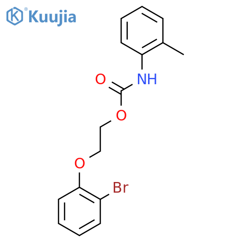 Carbamic acid, (2-methylphenyl)-, 2-(2-bromophenoxy)ethyl ester structure