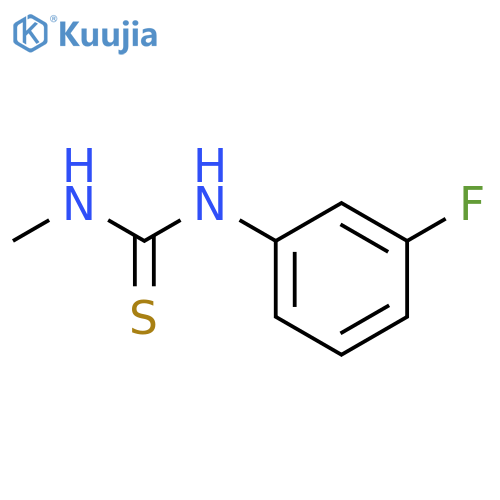 Thiourea, N-(3-fluorophenyl)-N'-methyl- structure