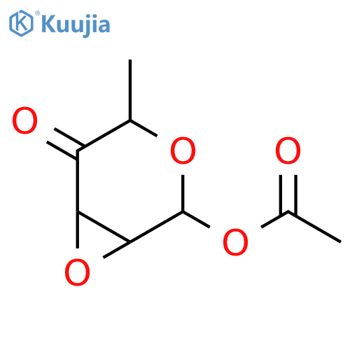 3,7-Dioxabicyclo[4.1.0]heptan-5-one, 2-(acetyloxy)-4-methyl- structure