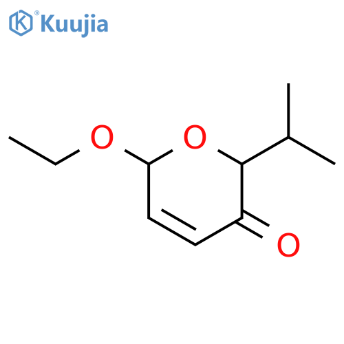 2H-Pyran-3(6H)-one, 6-ethoxy-2-(1-methylethyl)- structure