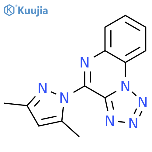 Tetrazolo[1,5-a]quinoxaline, 4-(3,5-dimethyl-1H-pyrazol-1-yl)- structure