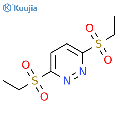 Pyridazine, 3,6-bis(ethylsulfonyl)- structure