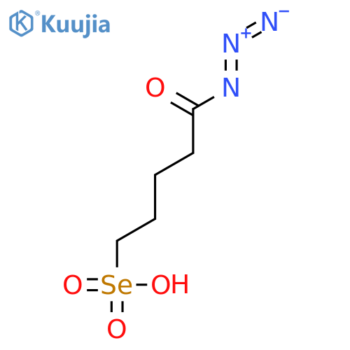 1-Pentaneselenonic acid, 5-azido-5-oxo- structure
