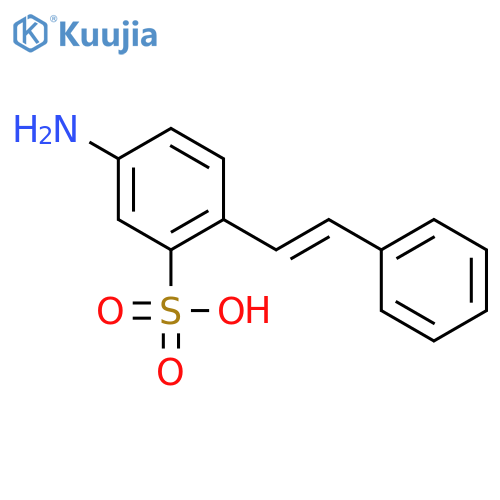 Benzenesulfonic acid,5-amino-2-(2-phenylethenyl)- structure