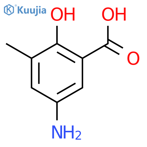 5-Amino-2-hydroxy-3-methylbenzoic acid structure