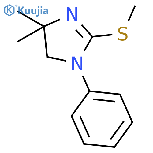 1H-Imidazole, 4,5-dihydro-4,4-dimethyl-2-(methylthio)-1-phenyl- structure