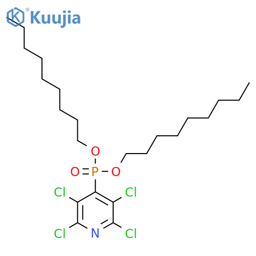 Phosphonic acid,(2,3,5,6-tetrachloro-4-pyridinyl)-, dinonyl ester (9CI) structure