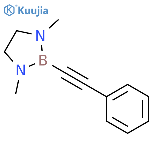 1,3,2-Diazaborolidine, 1,3-dimethyl-2-(phenylethynyl)- structure