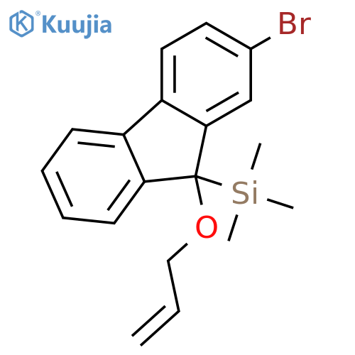 Silane, [2-bromo-9-(2-propenyloxy)-9H-fluoren-9-yl]trimethyl- structure