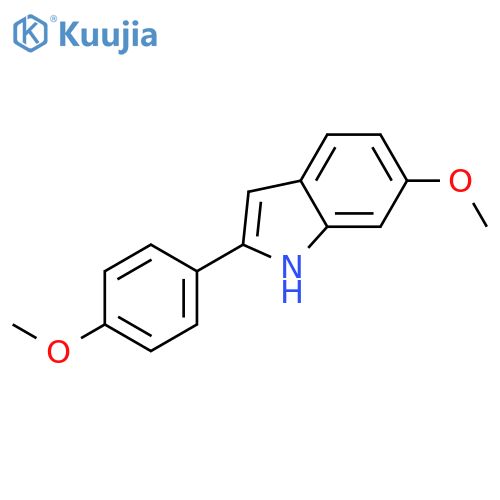 1H-Indole, 6-methoxy-2-(4-methoxyphenyl)- structure