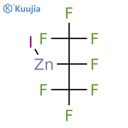Zinc, iodo[1,2,2,2-tetrafluoro-1-(trifluoromethyl)ethyl]- structure