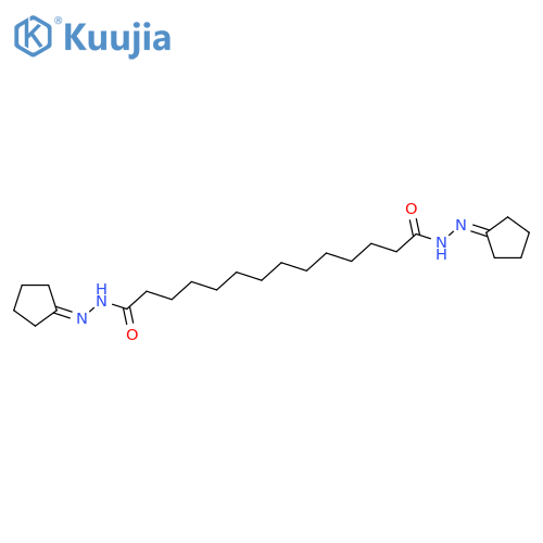 Tetradecanedioic acid, bis(cyclopentylidenehydrazide) structure