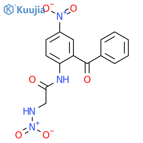 ACETAMIDE, N-(2-BENZOYL-4-NITROPHENYL)-2-(NITROAMINO)- structure