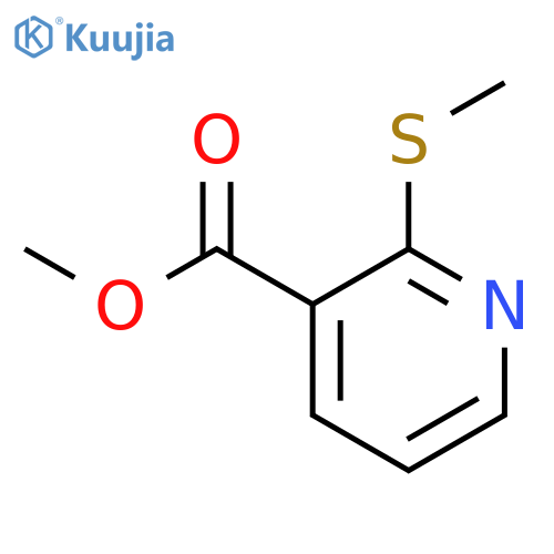 3-Pyridinecarboxylic acid, 2-(methylthio)-, methyl ester structure
