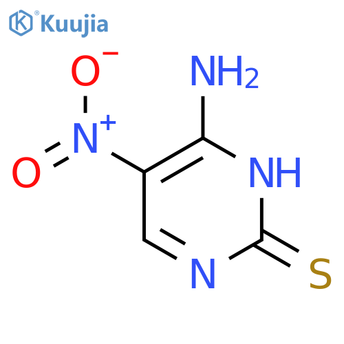 4-amino-5-nitropyrimidine-2-thiol structure