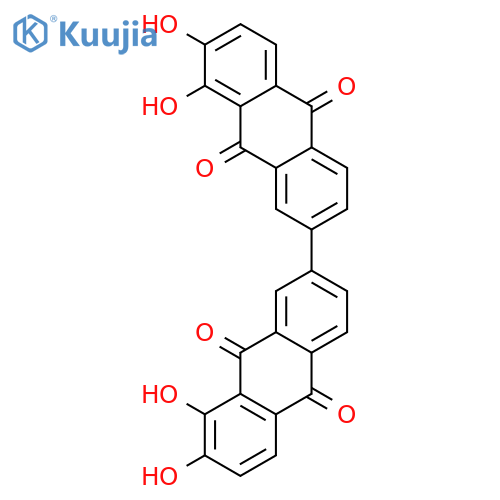 7-(7,8-dihydroxy-9,10-dioxoanthracen-2-yl)-1,2-dihydroxyanthracene-9,10-dione structure