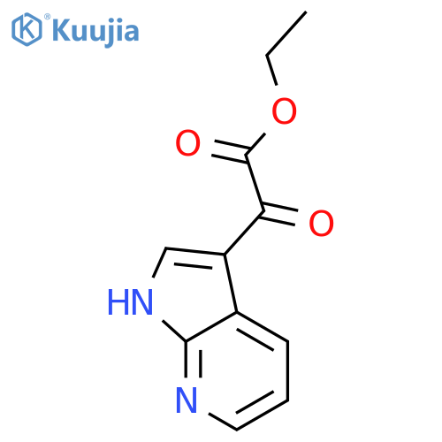 ethyl 2-oxo-2-(1H-pyrrolo2,3-bpyridin-3-yl)acetate structure