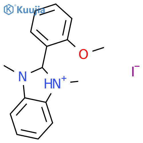1H-BENZIMIDAZOLIUM, 2-(2-METHOXYPHENYL)-1,3-DIMETHYL-, IODIDE structure
