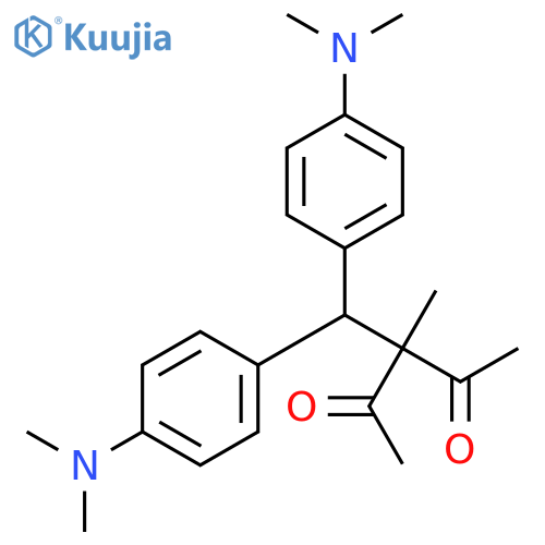 2,4-Pentanedione, 3-[bis[4-(dimethylamino)phenyl]methyl]-3-methyl- structure