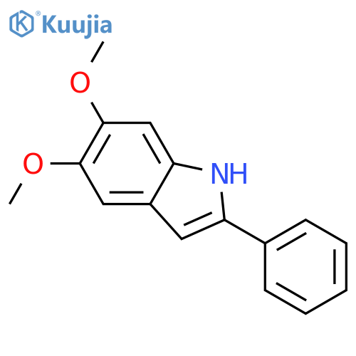 5,6-Dimethoxy-2-phenylindole structure