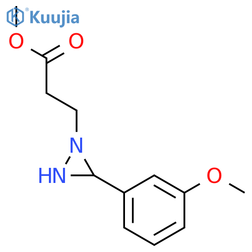 1-Diaziridinepropanoic acid, 3-(3-methoxyphenyl)-, methyl ester structure