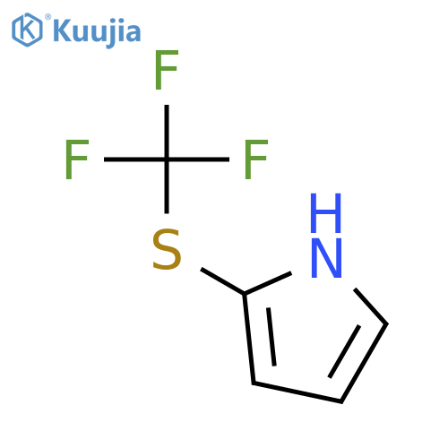 1H-Pyrrole, 2-[(trifluoromethyl)thio]- structure