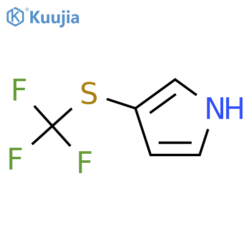 1H-Pyrrole, 3-[(trifluoromethyl)thio]- structure
