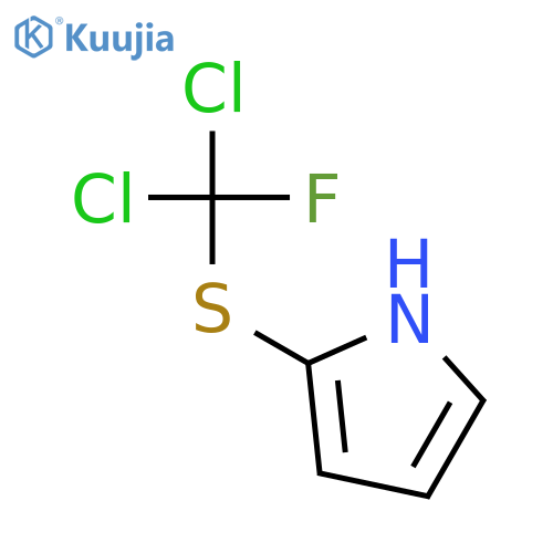 1H-Pyrrole, 2-[(dichlorofluoromethyl)thio]- structure