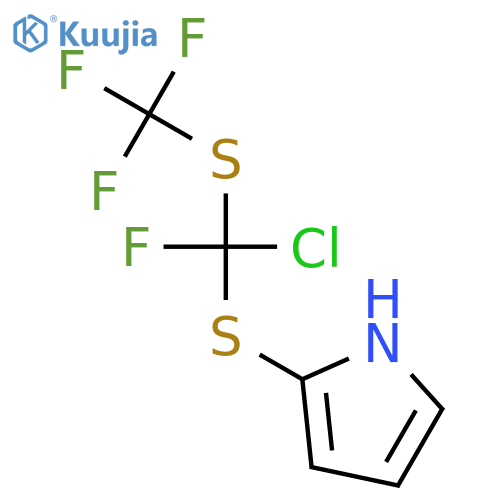 1H-Pyrrole, 2-[[chlorofluoro[(trifluoromethyl)thio]methyl]thio]- structure