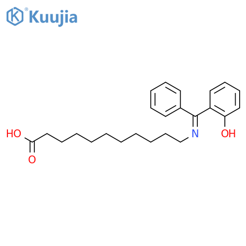 Undecanoic acid, 11-[[(2-hydroxyphenyl)phenylmethylene]amino]- structure